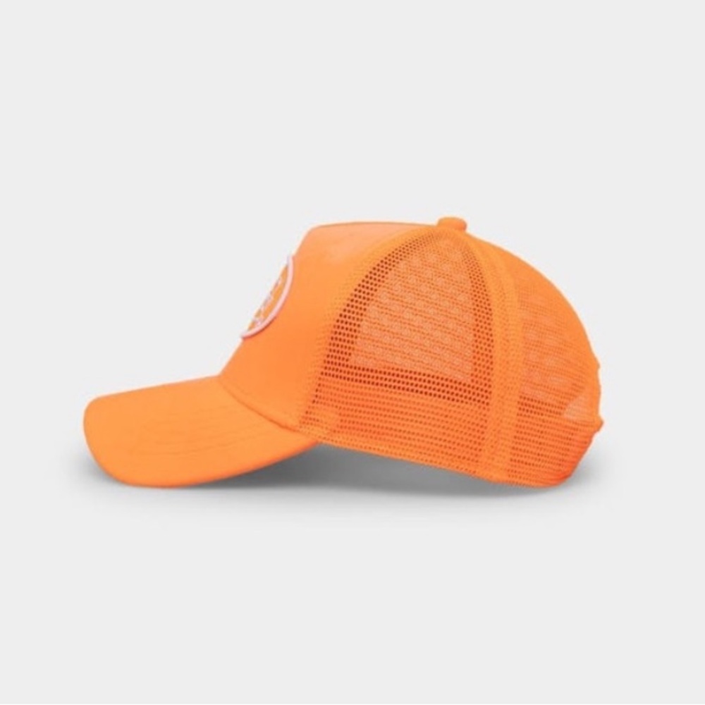 LAST 1- Von Dutch Orange Velvet Trucker Hat - Picture 4 of 5